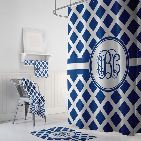 Diamond Bath Towel Sets - 3-piece - In Context