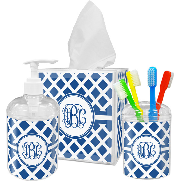 Diamond Bathroom Accessories Set (Personalized)