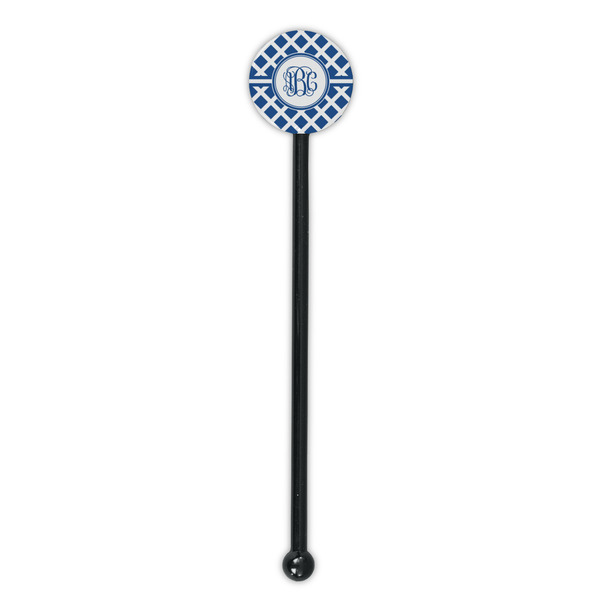 Diamond Black Plastic 5.5" Stir Stick - Round - Single Stick