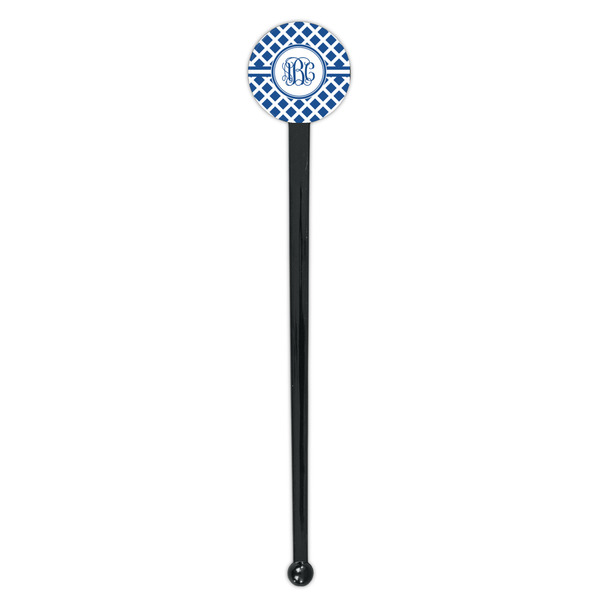 Diamond Black Plastic 7" Stir Stick - Round - Single Stick