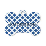 Diamond Bone Shaped Dog ID Tag - Small (Personalized)