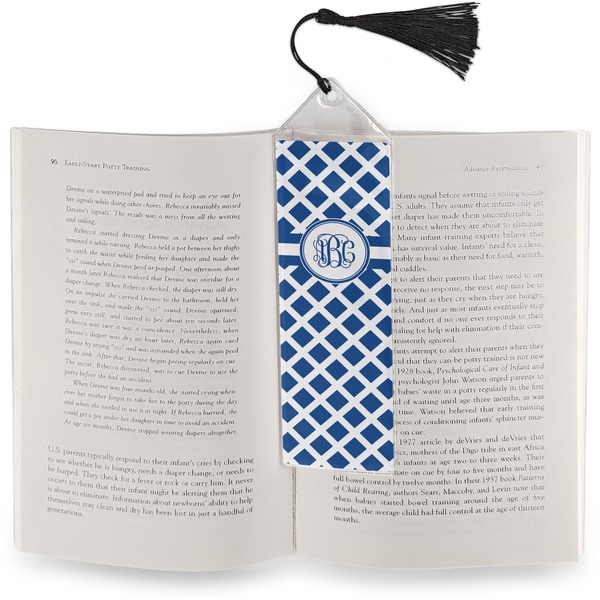 Diamond Bookmark with tassel - In book