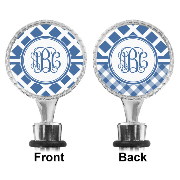 Diamond Bottle Stopper - Front and Back