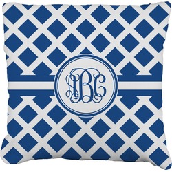 Diamond Faux-Linen Throw Pillow 20" (Personalized)