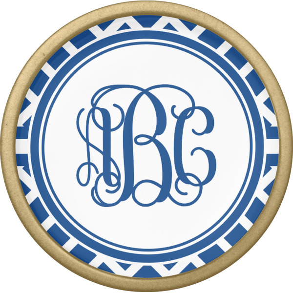 Diamond Cabinet Knob - Gold - Front