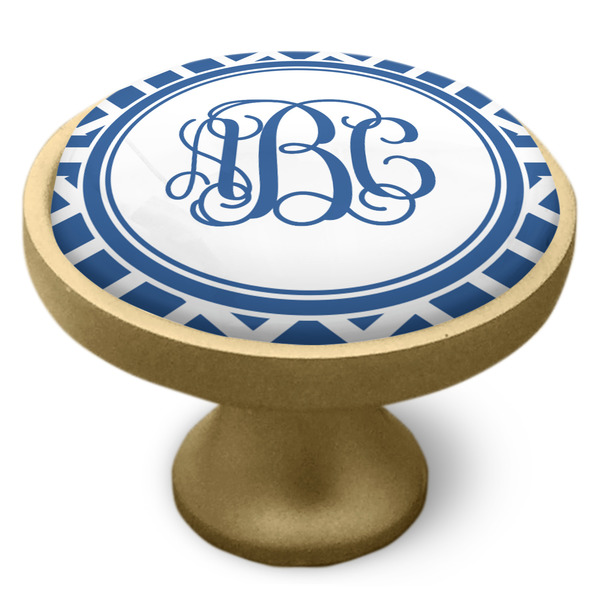 Diamond Cabinet Knob - Gold - Side