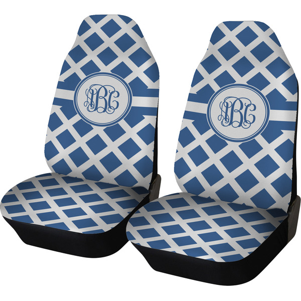 Custom Diamond Car Seat Covers (Set of Two) (Personalized)