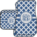 Diamond Car Floor Mats Set - 2 Front & 2 Back (Personalized)