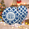Diamond Ceramic Ornament w/ Monogram