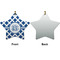 Diamond Ceramic Flat Ornament - Star Front & Back (APPROVAL)