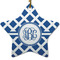 Diamond Ceramic Flat Ornament - Star (Front)