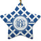 Diamond Star Ceramic Ornament w/ Monogram