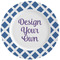 Diamond Ceramic Dinner Plates (Set of 4) (Personalized)