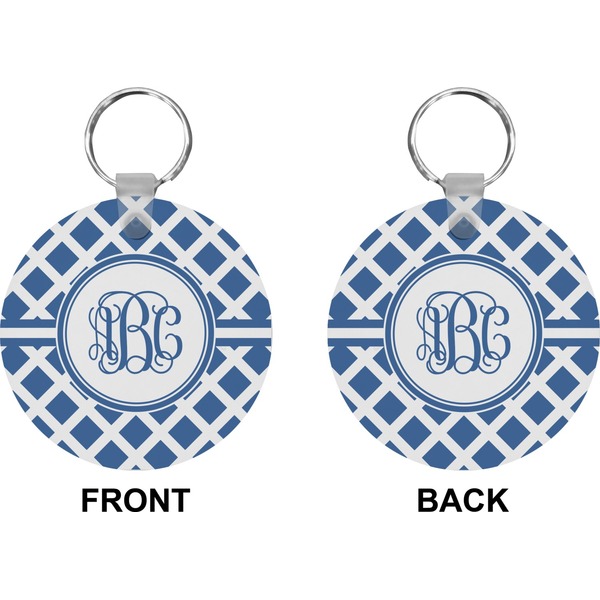 Diamond Circle Keychain (Front + Back)