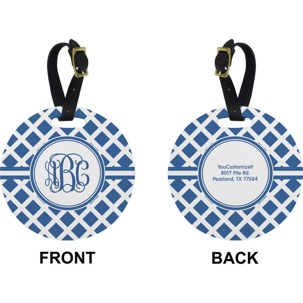 Diamond Circle Luggage Tag (Front + Back)