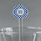 Diamond 5.5" Round Plastic Stir Sticks - Clear (Personalized)