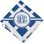 Diamond Cloth Cocktail Napkin - Single w/ Monogram