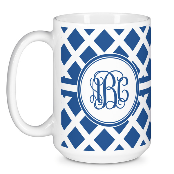 Diamond Coffee Mug - 15 oz - White