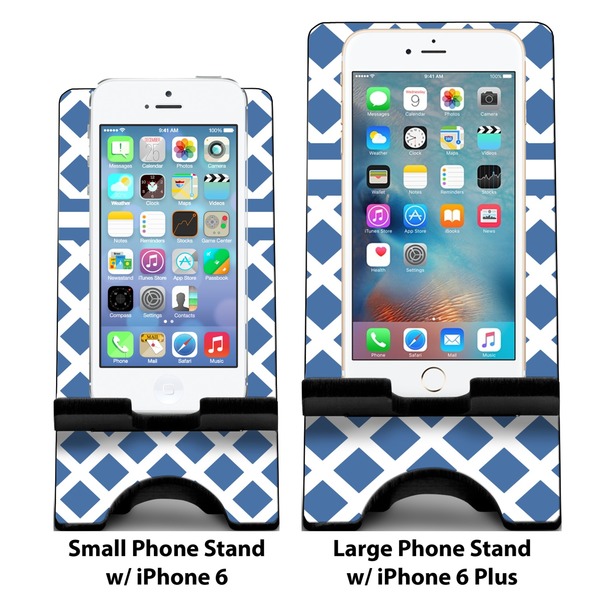 Diamond Compare Phone Stand Sizes - with iPhones