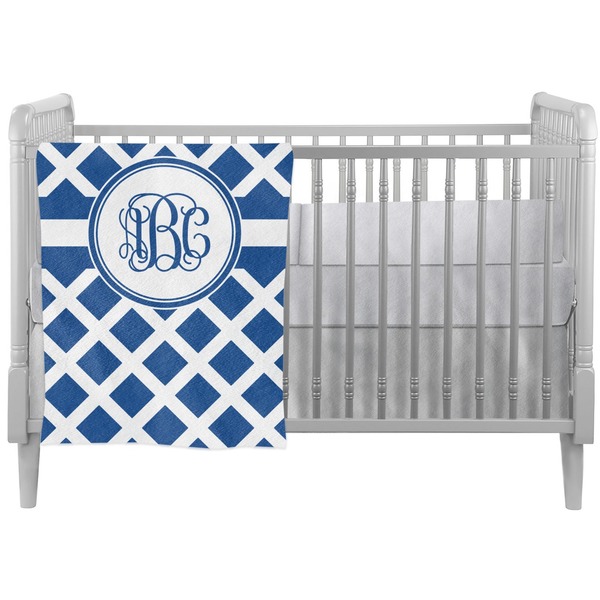 Custom Diamond Crib Comforter / Quilt (Personalized)