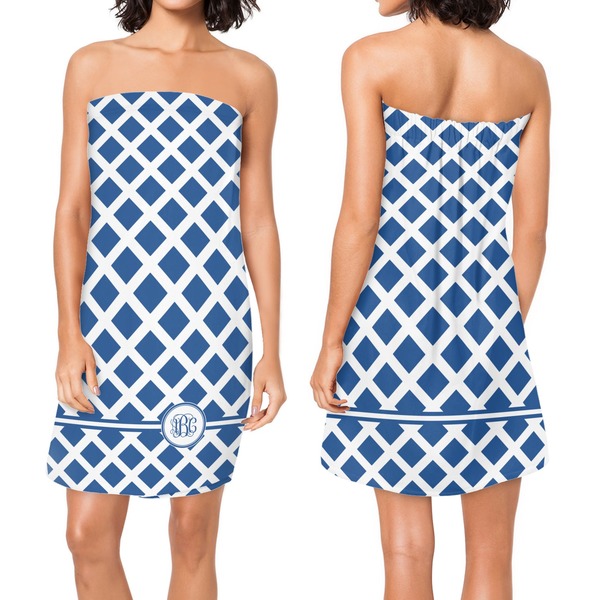 Diamond Custom Bath Wrap - Front & Back View