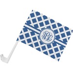 Diamond Car Flag - Small w/ Monogram