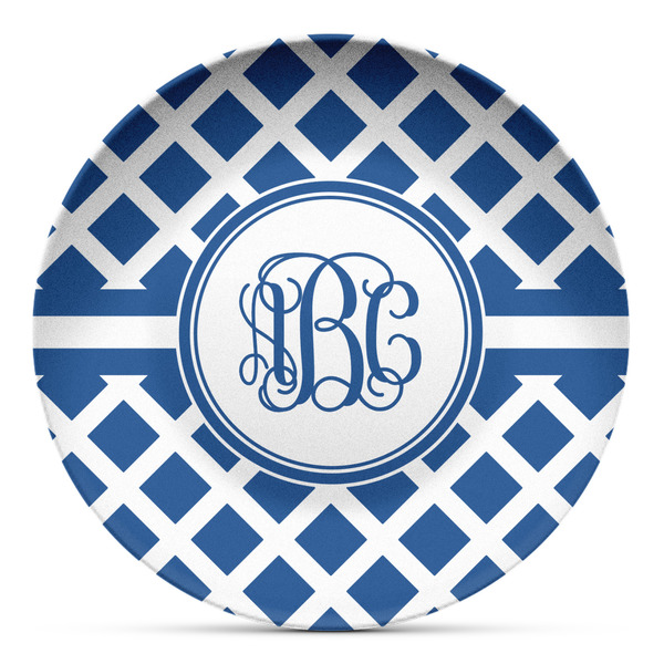 Custom Diamond Microwave Safe Plastic Plate - Composite Polymer (Personalized)