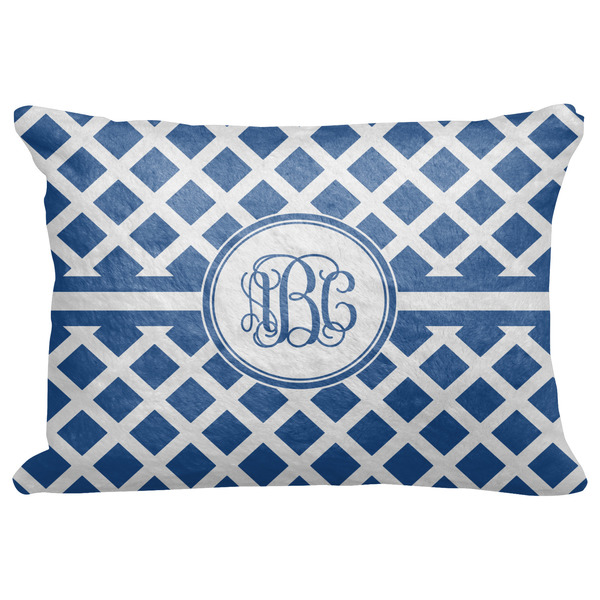 Custom Diamond Decorative Baby Pillowcase - 16"x12" w/ Monogram
