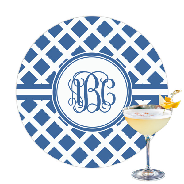 Custom Diamond Printed Drink Topper - 3.25" (Personalized)