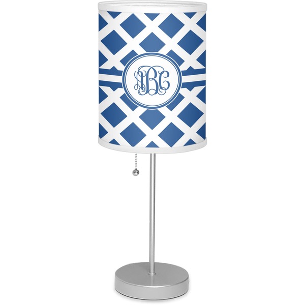 Custom Diamond Lamp with Drum Shade (Personalized)