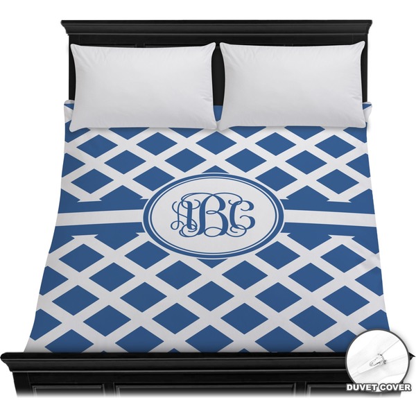 Custom Diamond Duvet Cover - Full / Queen (Personalized)