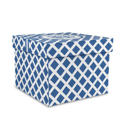 Diamond Gift Box with Lid - Canvas Wrapped - Medium (Personalized)