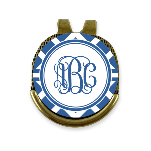 Custom Diamond Golf Ball Marker - Hat Clip - Gold