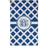 Diamond Golf Towel - Poly-Cotton Blend - Small w/ Monograms