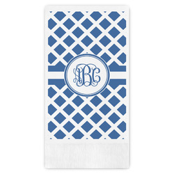 Diamond Guest Napkins - Full Color - Embossed Edge (Personalized)