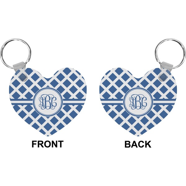 Diamond Heart Keychain (Front + Back)