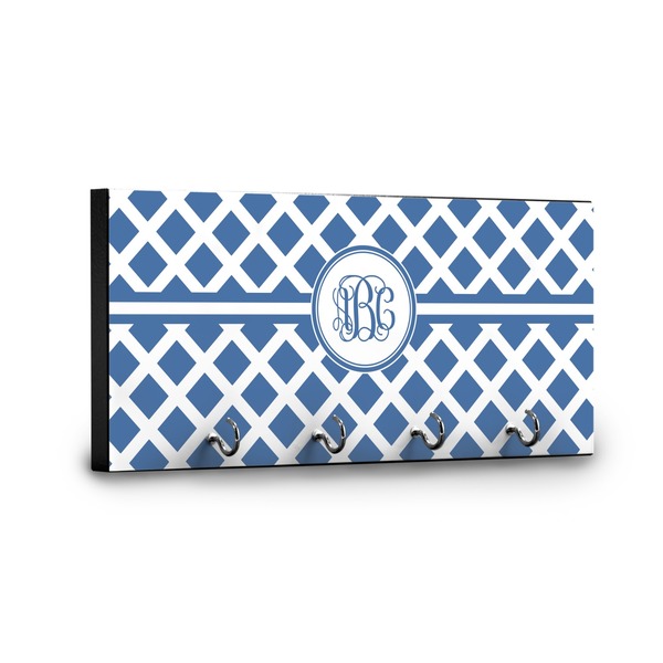 Diamond Key Hanger - Front View with Hooks