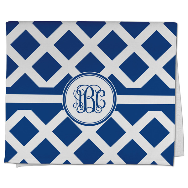 Custom Diamond Kitchen Towel - Poly Cotton w/ Monograms