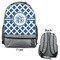 Diamond Large Backpack - Gray - Front & Back View