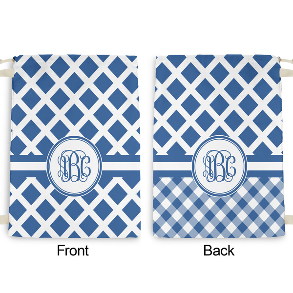 Diamond Large Laundry Bag - Front & Back View