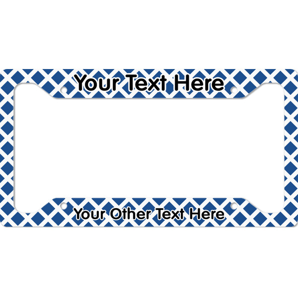 Custom Diamond License Plate Frame - Style A (Personalized)