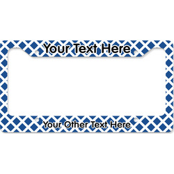 Diamond License Plate Frame - Style B (Personalized)