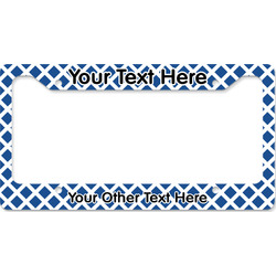Diamond License Plate Frame - Style B (Personalized)