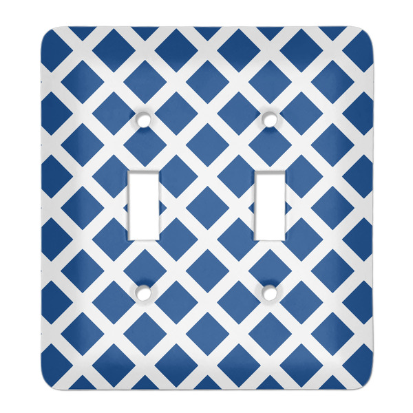Custom Diamond Light Switch Cover (2 Toggle Plate)