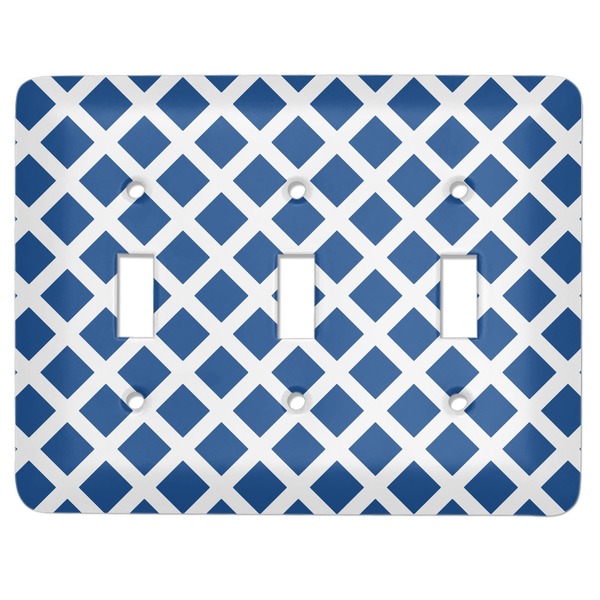 Custom Diamond Light Switch Cover (3 Toggle Plate)