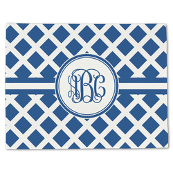 Diamond Single-Sided Linen Placemat - Single w/ Monogram