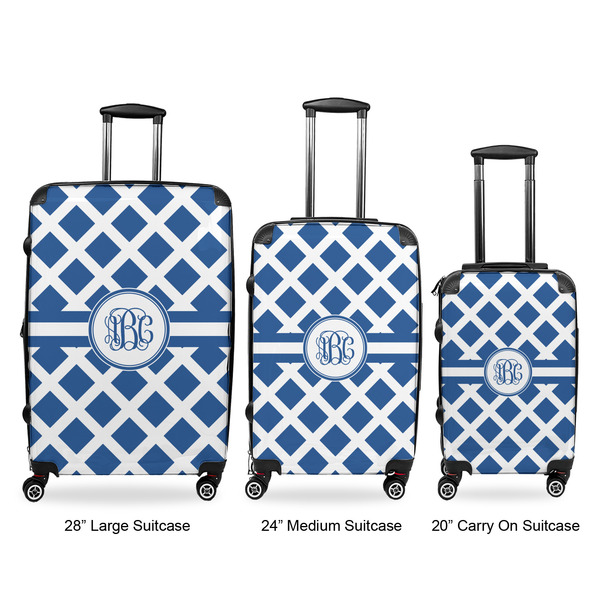 Diamond Luggage Bags all sizes - With Handle