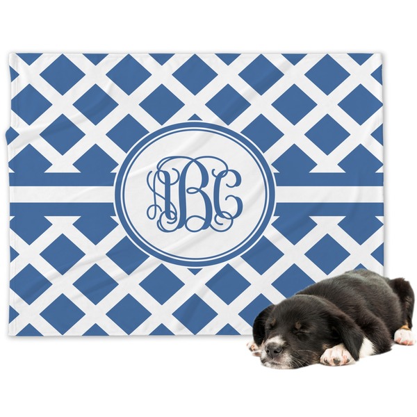 Custom Diamond Dog Blanket - Large (Personalized)