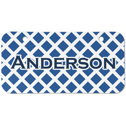 Diamond Mini/Bicycle License Plate (2 Holes) (Personalized)