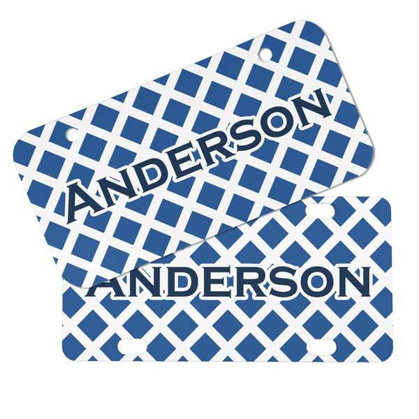 Diamond Mini License Plates - MAIN (4 and 2 Holes)